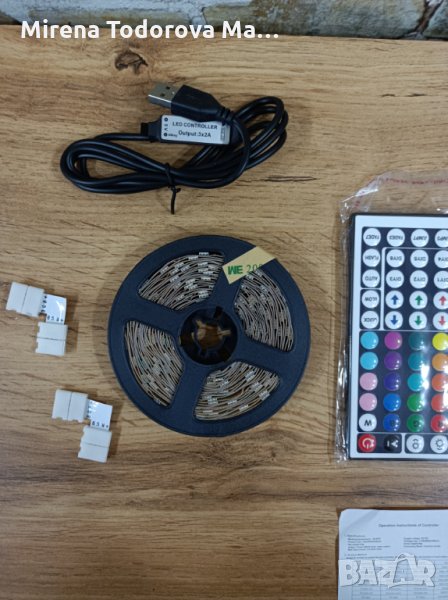 2m LED Strip with USB / ЛЕД ленти с USB и дистанционно, снимка 1