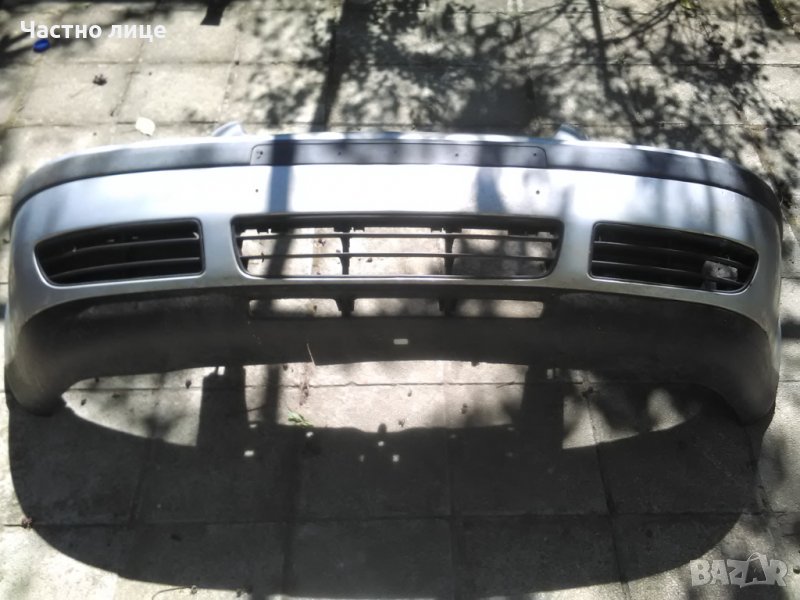 предна броня Фолксваген Бора с решетки и нож очиларка светло сива, снимка 1