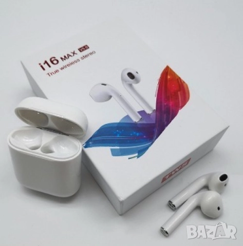 Безжични слушалки с управление на всички функции чрез докосване i16 Max TWS EP40, снимка 5 - Слушалки и портативни колонки - 52125505