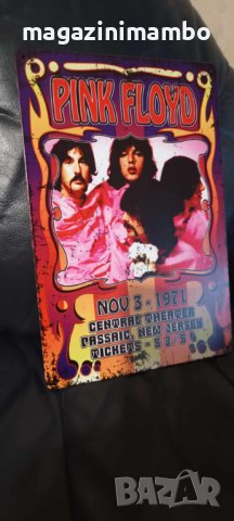Pink Floyd-3 November 1971-метална табела(плакет), снимка 2 - Китари - 44115804