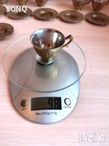 Прекрасен Стар Бронзов Сервиз За Кафе, снимка 12 - Други ценни предмети - 49240001