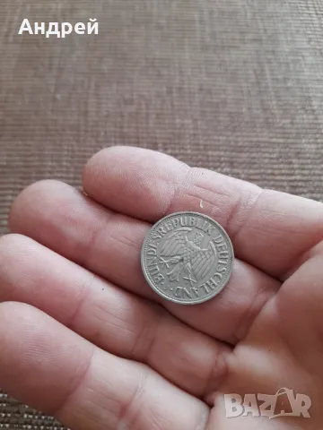 Монета 1 Германска марка 1969, снимка 2 - Нумизматика и бонистика - 47915138