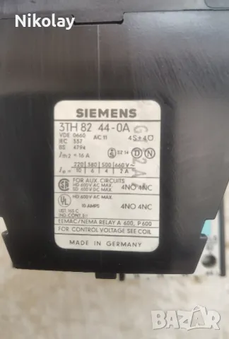 КОНТАКТОРИ SIEMENS  44E,  55E,  62E, снимка 3 - Друга електроника - 49254919