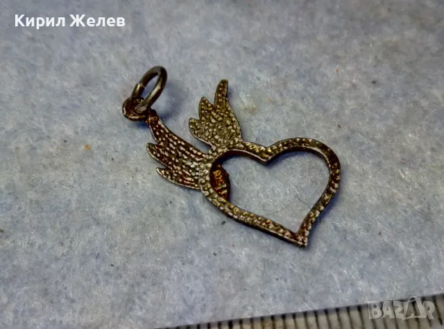 РОМАНТИЧЕН СЪРЦЕВИДЕН СРЕБЪРЕН МЕДАЛЬОН ЛАКИРАНО СРЕБРО 925 ФИНА РЪЧНА АРТ ИЗРАБОТКА 47511, снимка 8 - Колиета, медальони, синджири - 49551487