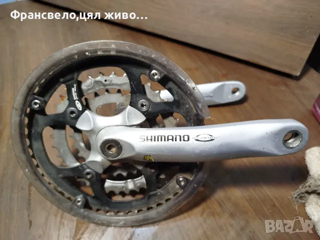 Курбел със средно движение за велосипед колело Shimano deore fc m 470.  48 зъба , снимка 1 - Части за велосипеди - 49234737