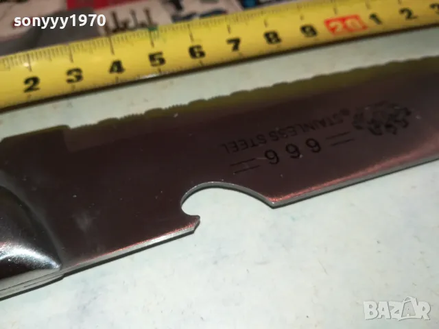 666 STAINLESS STEEL-НОЖ НОЖОВКА 1303251528, снимка 12 - Ножове - 49480551
