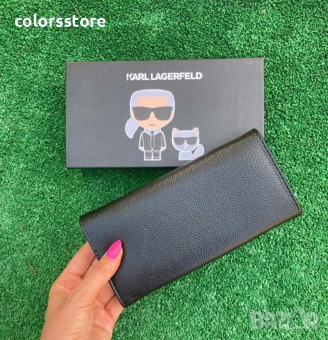 Луксозен черен портфейл Karl Lagerfeld код DS723, снимка 4 - Портфейли, портмонета - 32831976