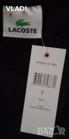 Тениска Lacoste черна, снимка 2 - Тениски - 43502849