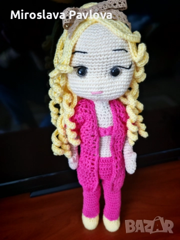 Плетени кукли на една кука. Размери между 20 см и 30 см, снимка 3 - Кукли - 52635068