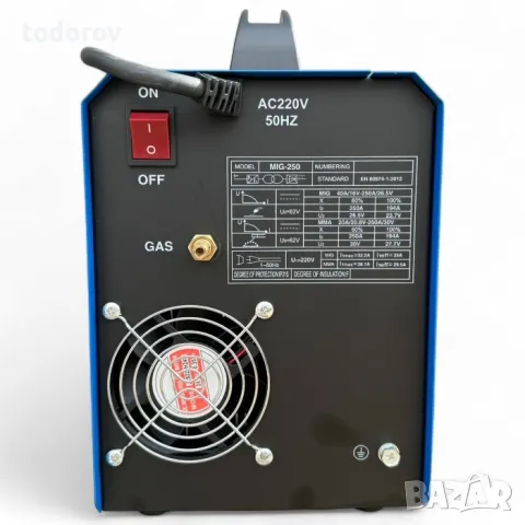 PROFESIONAL MAX 250 Инверторно Електрожен +Телоподаващо MIG 250А - 3м. евро шланг, снимка 5 - Други машини и части - 49941776