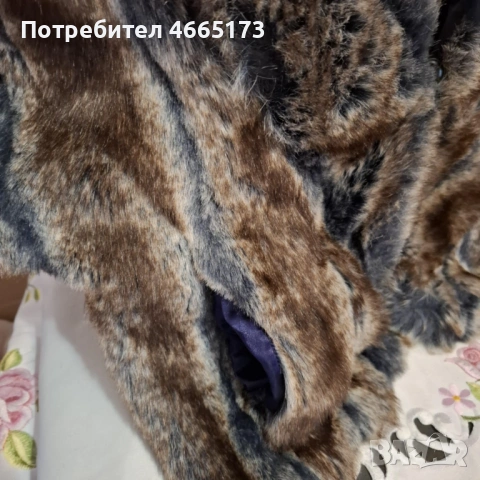 RARE Пончо /Пелерина от естествен косъм, снимка 8 - Якета - 53153205