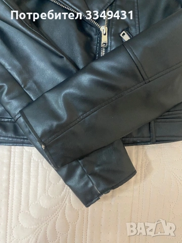 Дамски кожено яке Pull&Bear, снимка 7 - Якета - 53047840