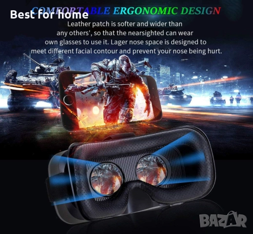 VR SHINECON VR слушалки, снимка 5 - Друга електроника - 52594009