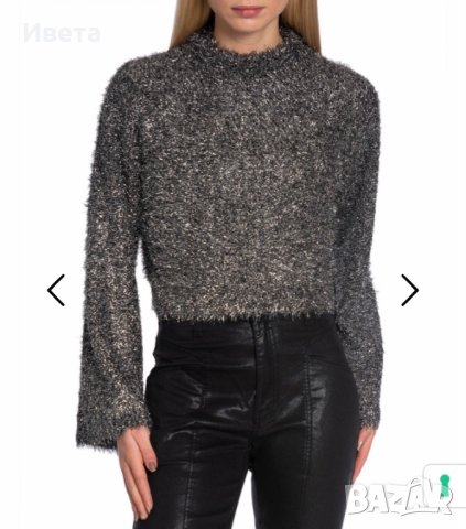 Дамска блестяща блуза Gestuz, снимка 5 - Блузи с дълъг ръкав и пуловери - 43414455