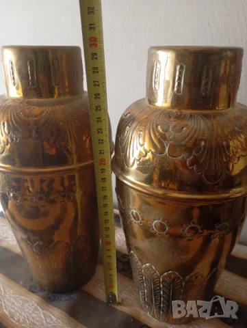 Комплект две вази в бароков стил, снимка 4 - Други ценни предмети - 50836489