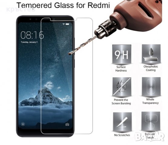 Стъклен протектор Xiaomi Redmi 6, снимка 2 - Фолия, протектори - 27153693