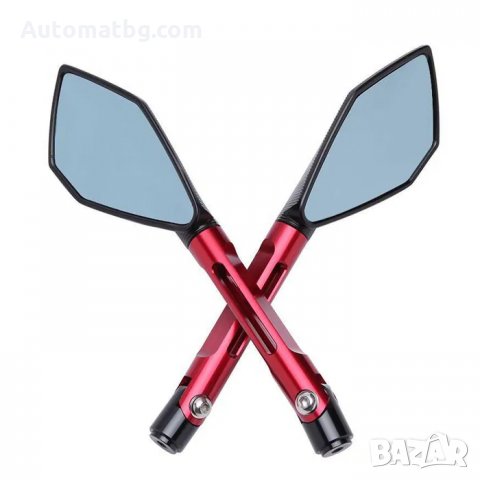 Огледала за мотор Automat, 304, 2бр, Червени, снимка 1