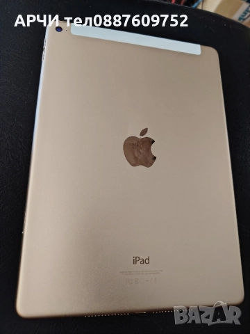 Apple iPad Air 2 A1567 (Wi-Fi + Cellular) 16gb. Като нови без драскотина SIM card slot Сим карта., снимка 9 - Таблети - 49773564