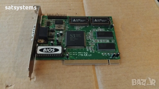 Видео карта S3 Trio64 Trio 64V-4S 2MB PCI, снимка 4 - Видеокарти - 39721601