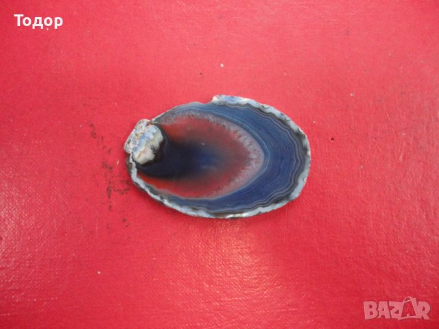 Полиран минерал ахат халцедон 16 , снимка 4 - Колекции - 43966940