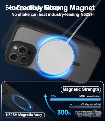 Нов iPhone 15 Pro Magsafe Калъф 4 в 1 - Силна Магнитна Връзка, снимка 4 - Калъфи, кейсове - 43196221