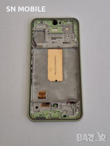 Оригинален дисплей за Samsung A54 5G 2023 A546 Lime/Light green с рамка, снимка 2 - Резервни части за телефони - 43193552