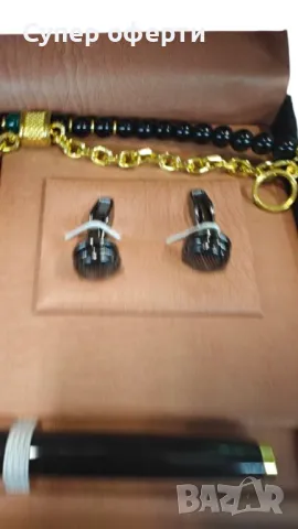 Елегантен мъжки комплект – Часовник с допълнителни аксесоари за стил и изисканост, снимка 4 - Мъжки - 48679444