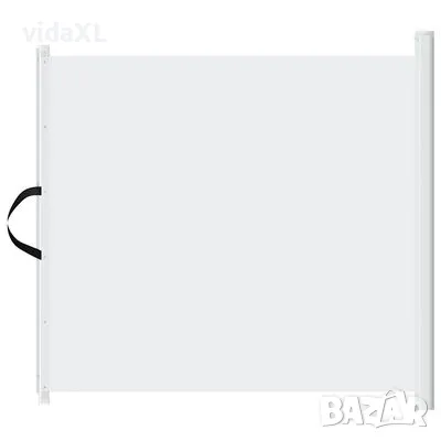 vidaXL Прибираща се врата за домашни любимци, бяла, 102,5x125 см（SKU:4004129）, снимка 1 - Други - 49243018