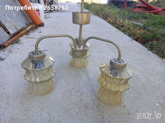 Ретро, СОЦ, - Лампа, Полилей, снимка 2 - Лампи за таван - 52286358