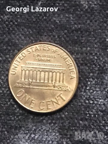 1 цент САЩ 2002 буква D рядка