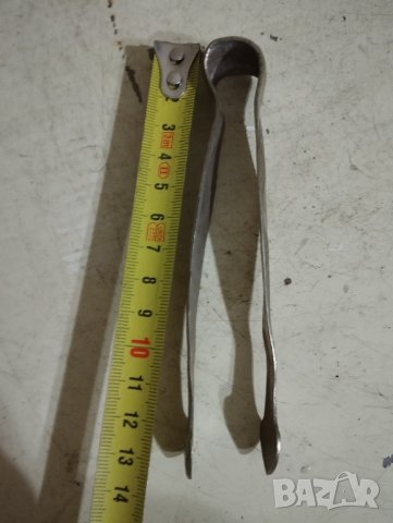 посребрена щипка за лед арт нуво, снимка 2 - Други ценни предмети - 43723542