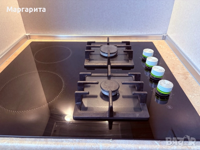 Миеле-Комбиниран стъклокерамичен и газов плот - 2 зони ПИРАМИС