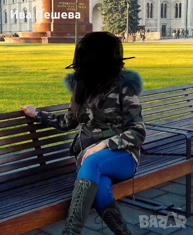 Зимна парка с пух , снимка 4 - Якета - 26640302