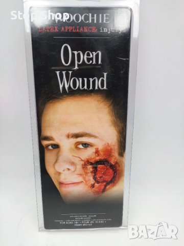 Латекс отворена рана Halloween costume 