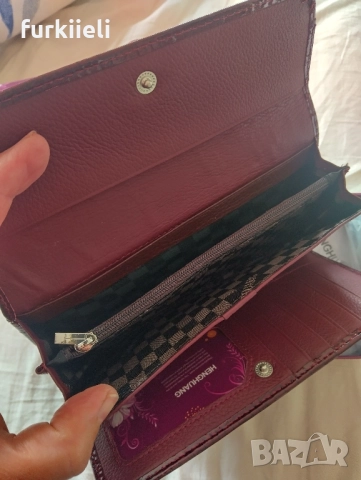 Ново дамско портмоне естествен лак, снимка 6 - Портфейли, портмонета - 51865599