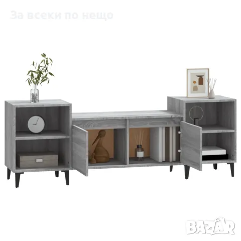 ТB Шкаф, Сив Сонома, 160x35x55 См, Инженерно Дърво Код P482, снимка 6 - Шкафове - 50260947
