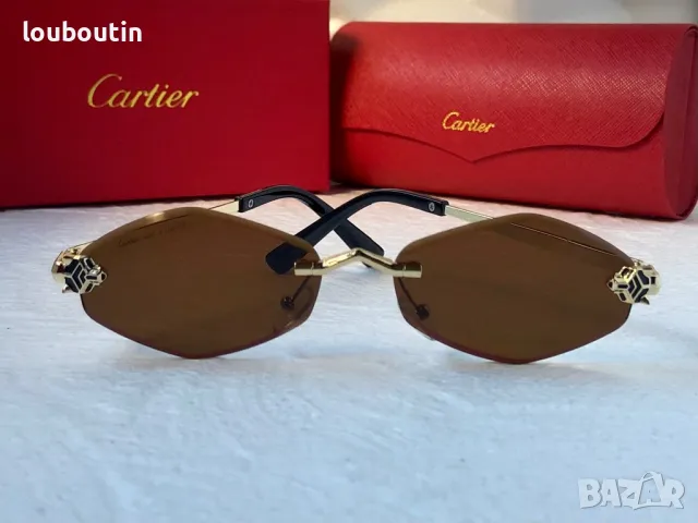 Cartier 2024 дамски слънчеви очила ромб 3 цвята, снимка 11 - Слънчеви и диоптрични очила - 47667819