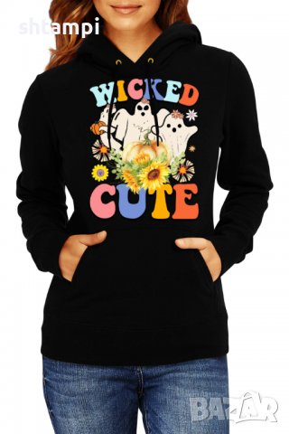 Дамски Суитчър/Суитшърт Wicked cute,Halloween,Хелоуин,Празник,Забавление,Изненада,