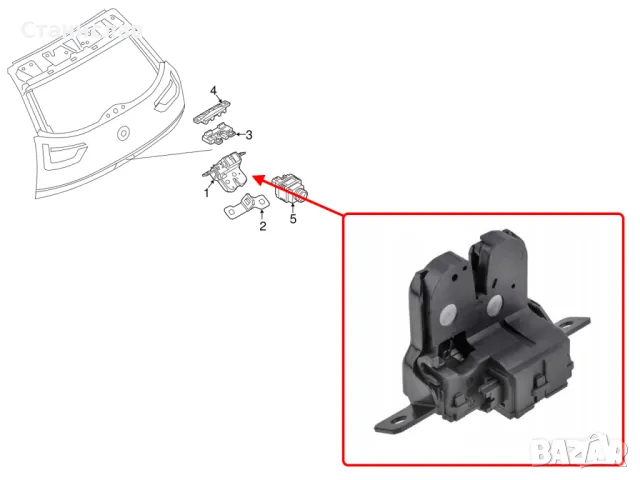 BMW 1 F20 F21 Брава за багажник , снимка 2 - Части - 50194185