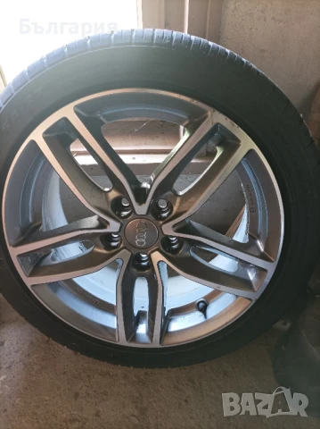 Продавам алуминиеви джанти с гуми за Audi , снимка 2 - Гуми и джанти - 50664220
