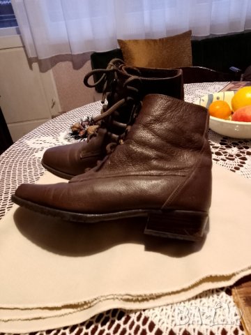 Дамски боти от естествена кожа , снимка 4 - Дамски боти - 43714021