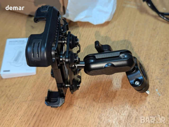 Стойка за телефон за мотоциклет/велосипед Lamicall против кражба, телефони 4.7-6.7", черна, снимка 9 - Аксесоари и консумативи - 50925749