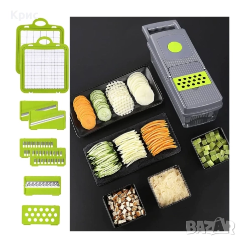 Мултифункционално ренде и преса за рязане на зеленчуци., снимка 2 - Други - 52841392