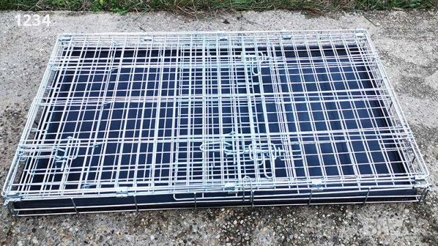 транспортна клетка метална сгъваема 92x58x62см за куче, стационар, снимка 7 - За кучета - 52861401