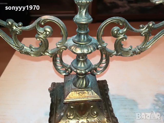 СВЕЩНИК В ЦВЯТ СТАРО ЗЛАТО-ВНОС ГЕРМАНИЯ 2205221007, снимка 10 - Антикварни и старинни предмети - 36837254