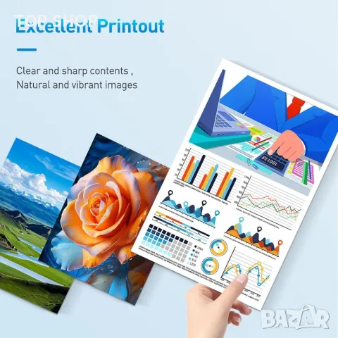 Clywenss 408L мастилени касети, съвместими с Epson 408L 408XL,4 касети, снимка 4 - Консумативи за принтери - 49965458