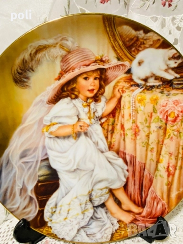 порцеланова чиния за стена , снимка 3 - Декорация за дома - 52565468