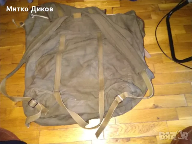 Раница брезентова от соца №10 50х56см странични джобове, снимка 6 - Оборудване и аксесоари за оръжия - 50168277