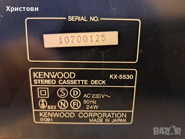 Продавам оригинален японски касетен дек KENWOOD KX- 5530 , снимка 15 - Декове - 53509884