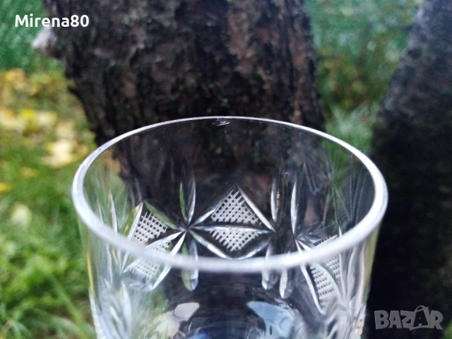 * Моника ромб * - кристални чаши за ракия 5 бр. , снимка 6 - Чаши - 52513947